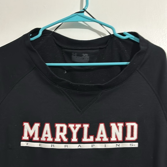 University of Maryland UnderAmour women’s boat neck sweatshirt XL - Picture 4 of 6